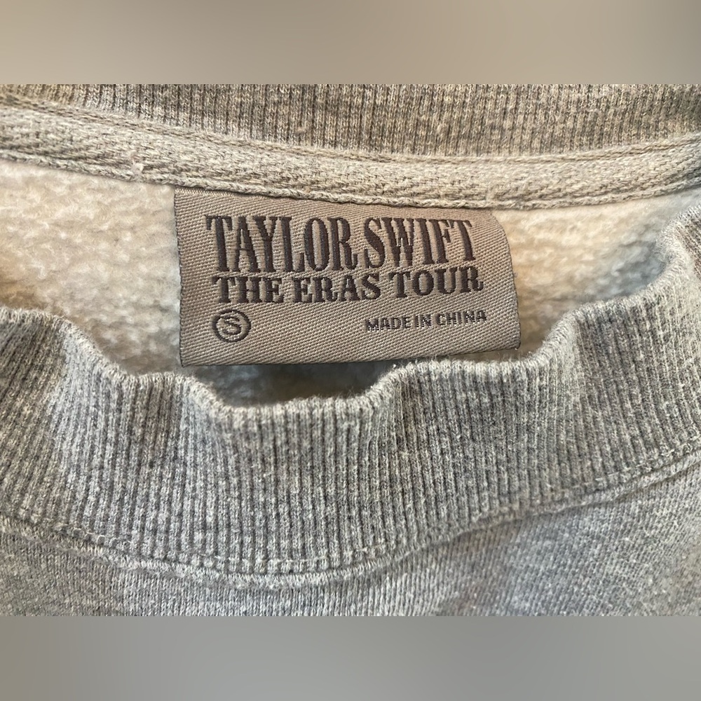 Taylor Swift The Eras Tour Gray Sweatshirt - Picture 3 of 3